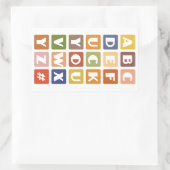 Aufkleber für schmutzige Alphabets (Tasche)