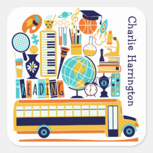 Aufkleber für Schulabbildungen