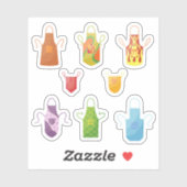 Aufkleber für Schürze (Blatt)