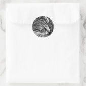 Aufkleber für Schwarz-Weiß-Katzen (Tasche)
