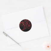 Aufkleber für schwarze und rote Kreise (Umschlag)