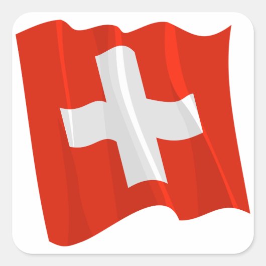 Aufkleber für Schweizer Flaggen (Vorderseite)