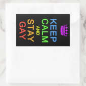 Aufkleber für Schwule behalten und Bleibe (Tasche)