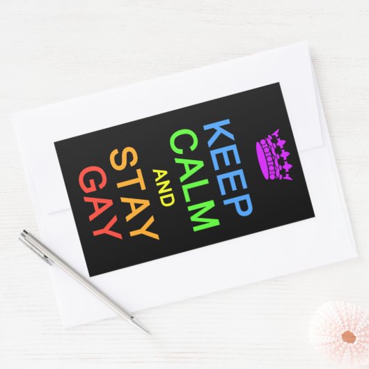 Aufkleber für Schwule behalten und Bleibe (Umschlag)