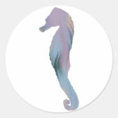 Aufkleber für Seepferd im Akrylstil (Vorderseite)