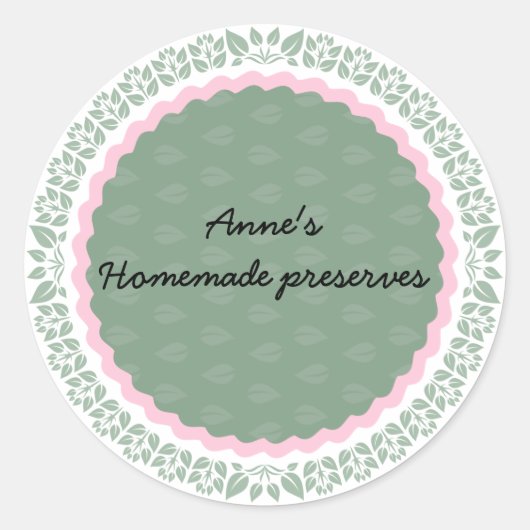 Aufkleber für selbst gemachte Konserven IV (Vorderseite)