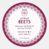 Aufkleber für selbstgepflückte Rüben (Vorderseite)