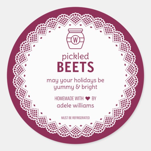 Aufkleber für selbstgepflückte Rüben (Vorderseite)