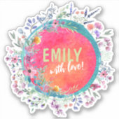 Aufkleber für Siegel personalisiert (Vorderseite)