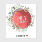 Aufkleber für Siegel personalisiert (Blatt)