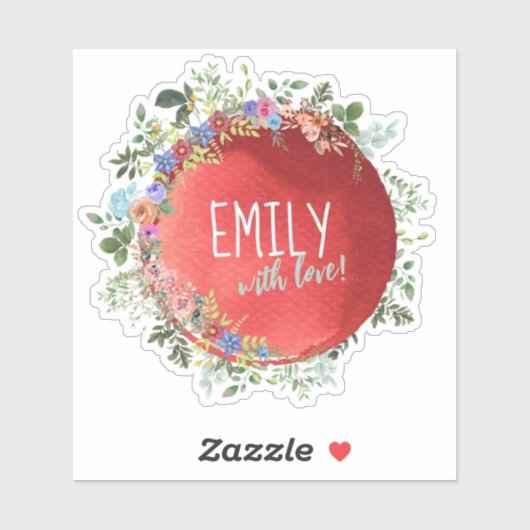 Aufkleber für Siegel personalisiert (Blatt)