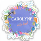 Aufkleber für Siegel personalisiert (Vorderseite)