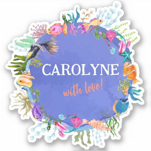 Aufkleber für Siegel personalisiert (Vorderseite)