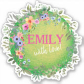 Aufkleber für Siegel personalisiert (Vorderseite)