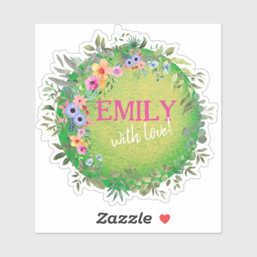 Aufkleber für Siegel personalisiert (Blatt)