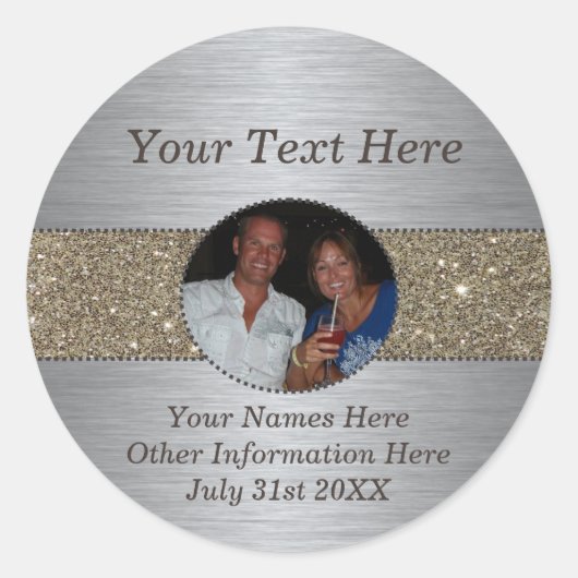 Aufkleber für Silver & Glitzer für kundenspezifisc (Vorderseite)