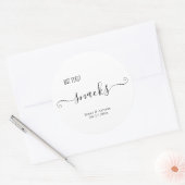 Aufkleber für Snacks zum Hochzeiten (Umschlag)