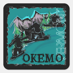 Aufkleber für Snowboarder Okemo Vermont