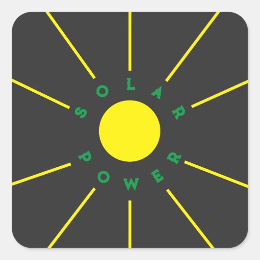 Aufkleber für Solar-Power (Vorderseite)
