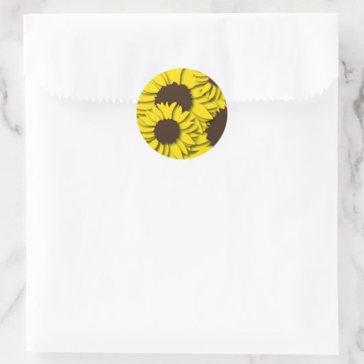 Aufkleber für Sonnenblumen (Tasche)