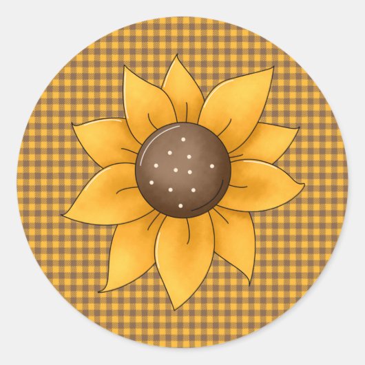 Aufkleber für Sonnenblumen 4 (Vorderseite)