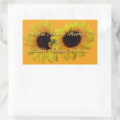 Aufkleber für Sonnenblumen Personalisiert Sonnenbl (Tasche)