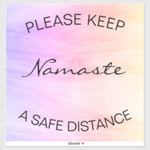 Aufkleber für soziale Entfernungen