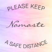 Aufkleber für soziale Entfernungen (Vorderseite)