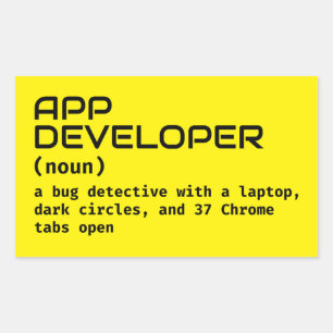 Aufkleber für Spaß von Software-Entwicklern