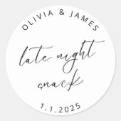 Aufkleber für spät abends (Vorderseite)