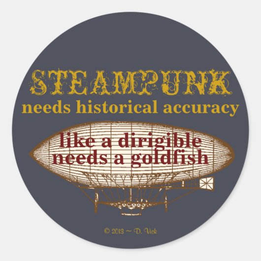 Aufkleber für Steampunk (Vorderseite)