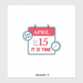 Aufkleber für Steuertage (Blatt)