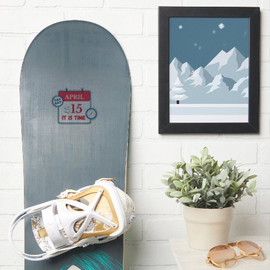 Aufkleber für Steuertage (Snowboard)