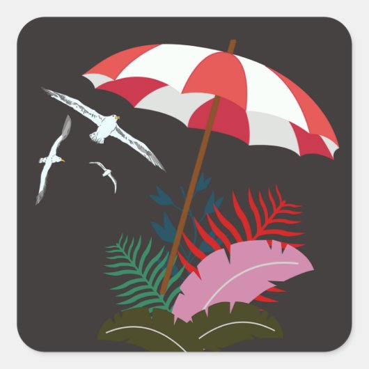 Aufkleber für Strandvibes (Vorderseite)