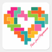 Aufkleber für Stück, Liebe und Polyomonien (Vorderseite)