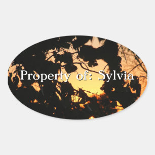 Aufkleber für Sunset-Blätter