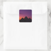 Aufkleber für Sunset Pyramids | Ägyptische Kunst (Tasche)