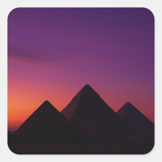Aufkleber für Sunset Pyramids | Ägyptische Kunst (Vorderseite)