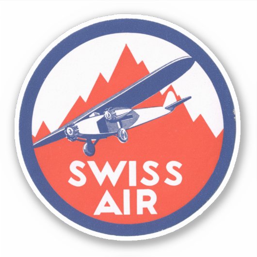 Aufkleber für Swiss Air Airways (Vorderseite)