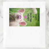 Aufkleber für Tierrechte. (Tasche)