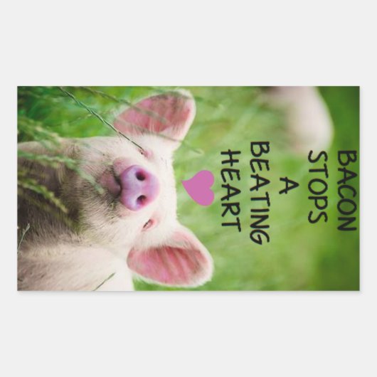 Aufkleber für Tierrechte. (Vorderseite)