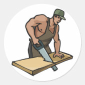 Aufkleber für Tischler (Vorderseite)