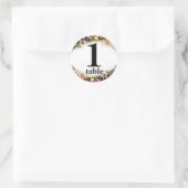 Aufkleber für Tischnummer Party (Tasche)