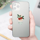 Aufkleber für Tomaten/Paradeiser-Schürze — hergest (Telefon)