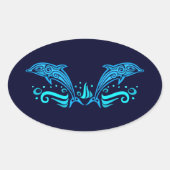 Aufkleber für Tribal-Delphine (Vorderseite)