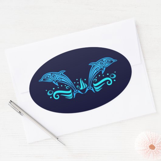 Aufkleber für Tribal-Delphine (Umschlag)