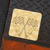 Aufkleber für überprüfte Racing-Flags