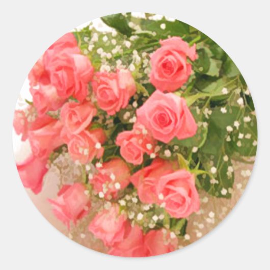 Aufkleber für Umschlag Aufkleber der Rose (Vorderseite)