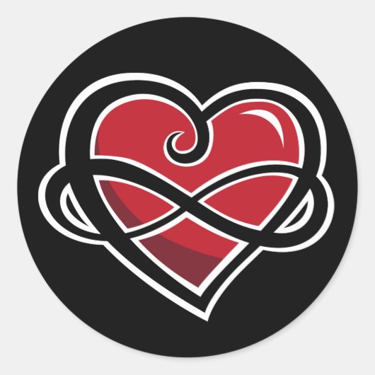 Aufkleber für unendliche Liebe (Vorderseite)