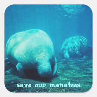 Aufkleber für unsere Manatees gerettet